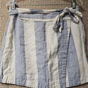 Free People mini skirt Tuscan tie waist